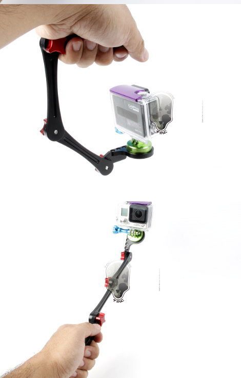 GO107 Aksiyon Kamera Katlanabilir Stabilizer Monopod (2)