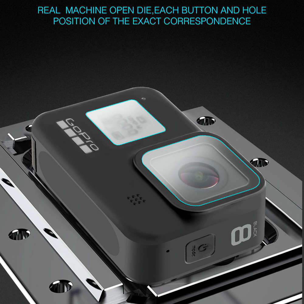 GO210 Gopro Hero 8 Black İçin Ekran Lens Koruma Seti (2)