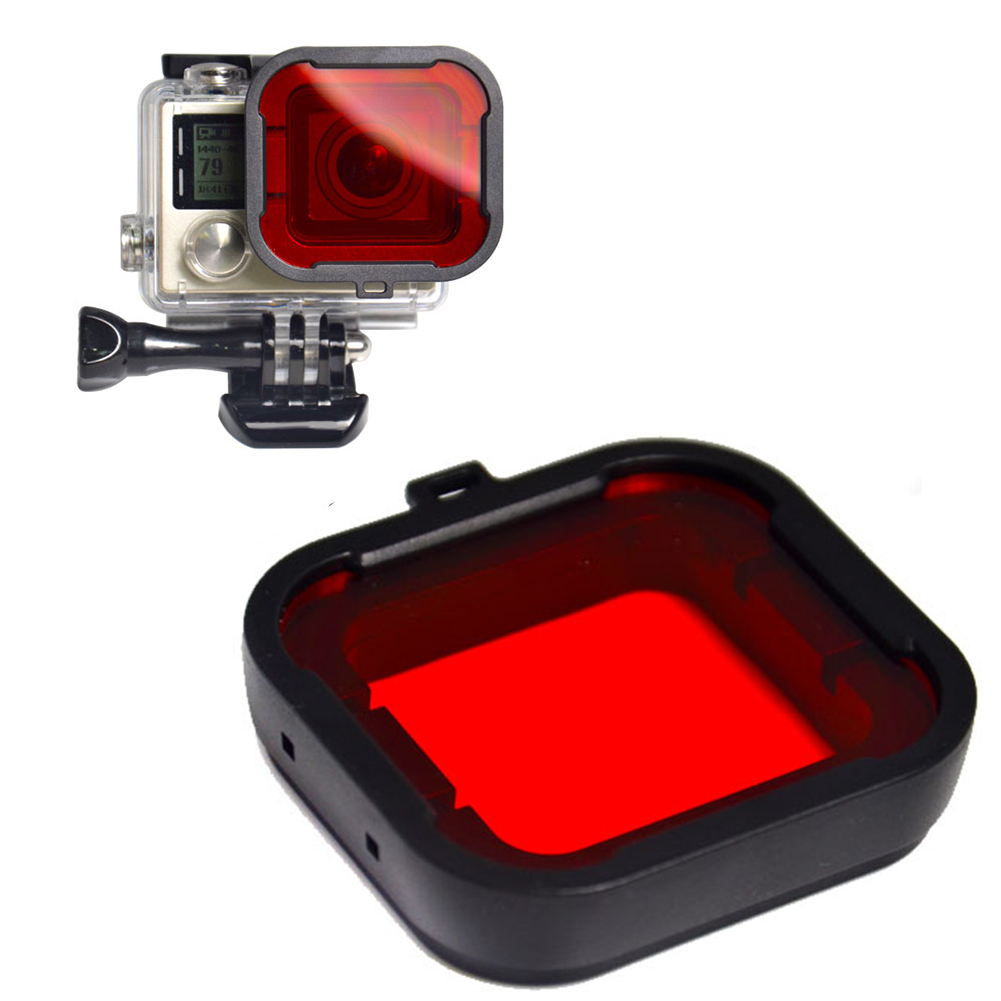 GO29 GoPro Standart Housing İçin Kırmızı Filtre (1)