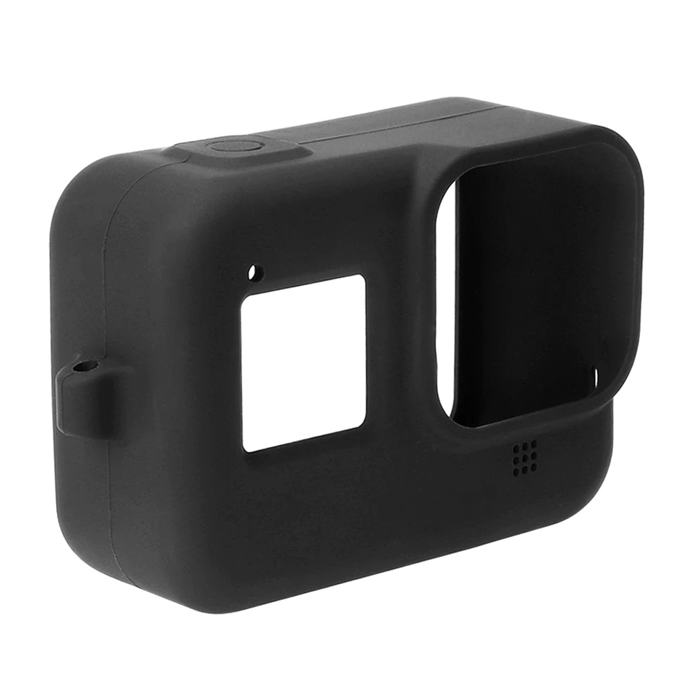 GO211 Gopro Hero 8 Black İçin Silikon Kılıf Siyah (2)