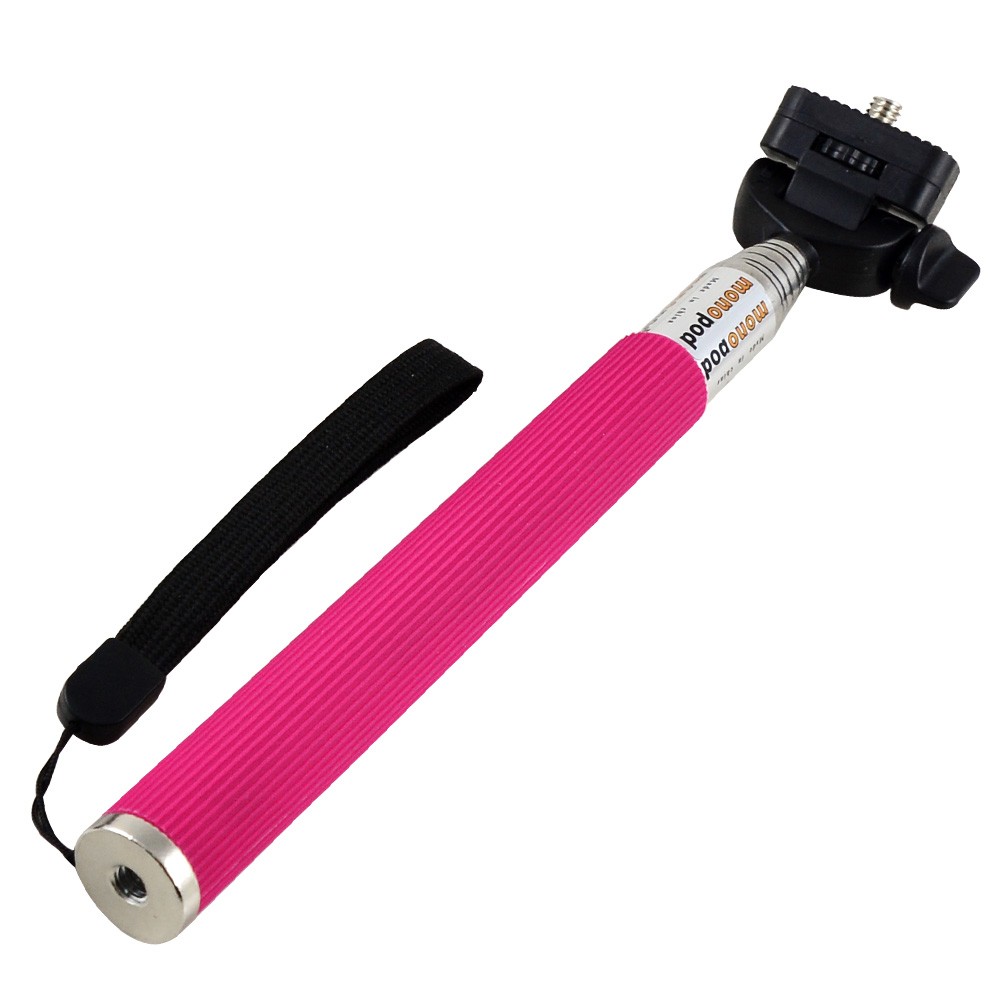 Selfie Çubuğu Monopod Pembe (1)
