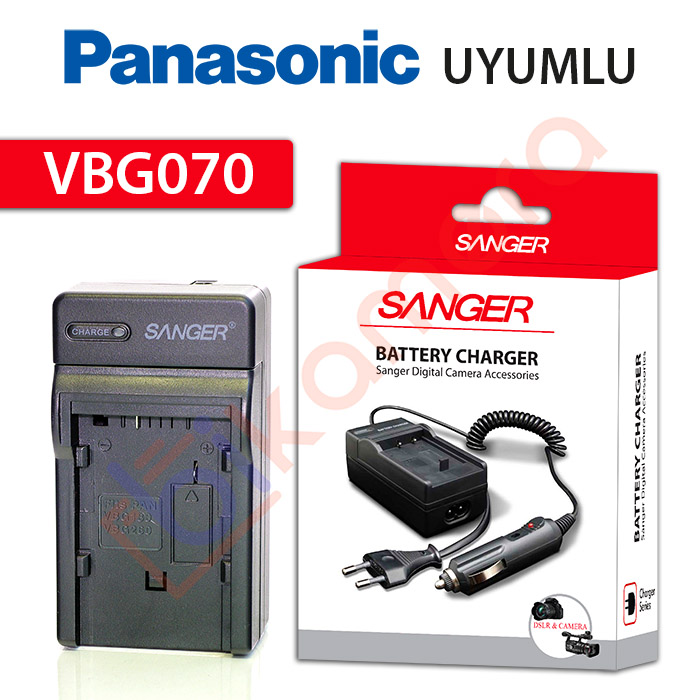 Panasonic VBG070 Şarj Aleti Şarz Cihazı Sanger